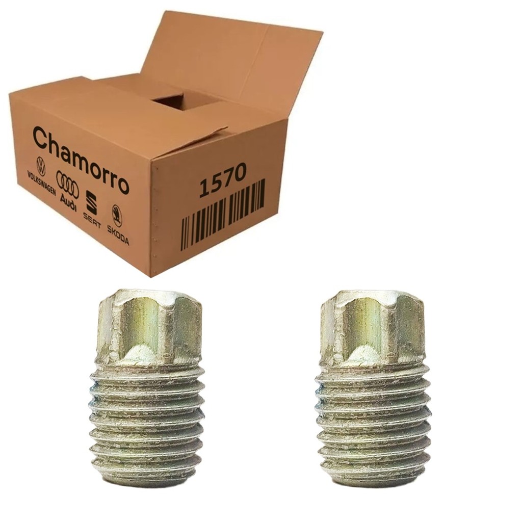 Kit 2 Parafuso Regulagem Dobradiça Porta Vw Original Gol Saveiro G2 G3 G4 G5 WHT005150