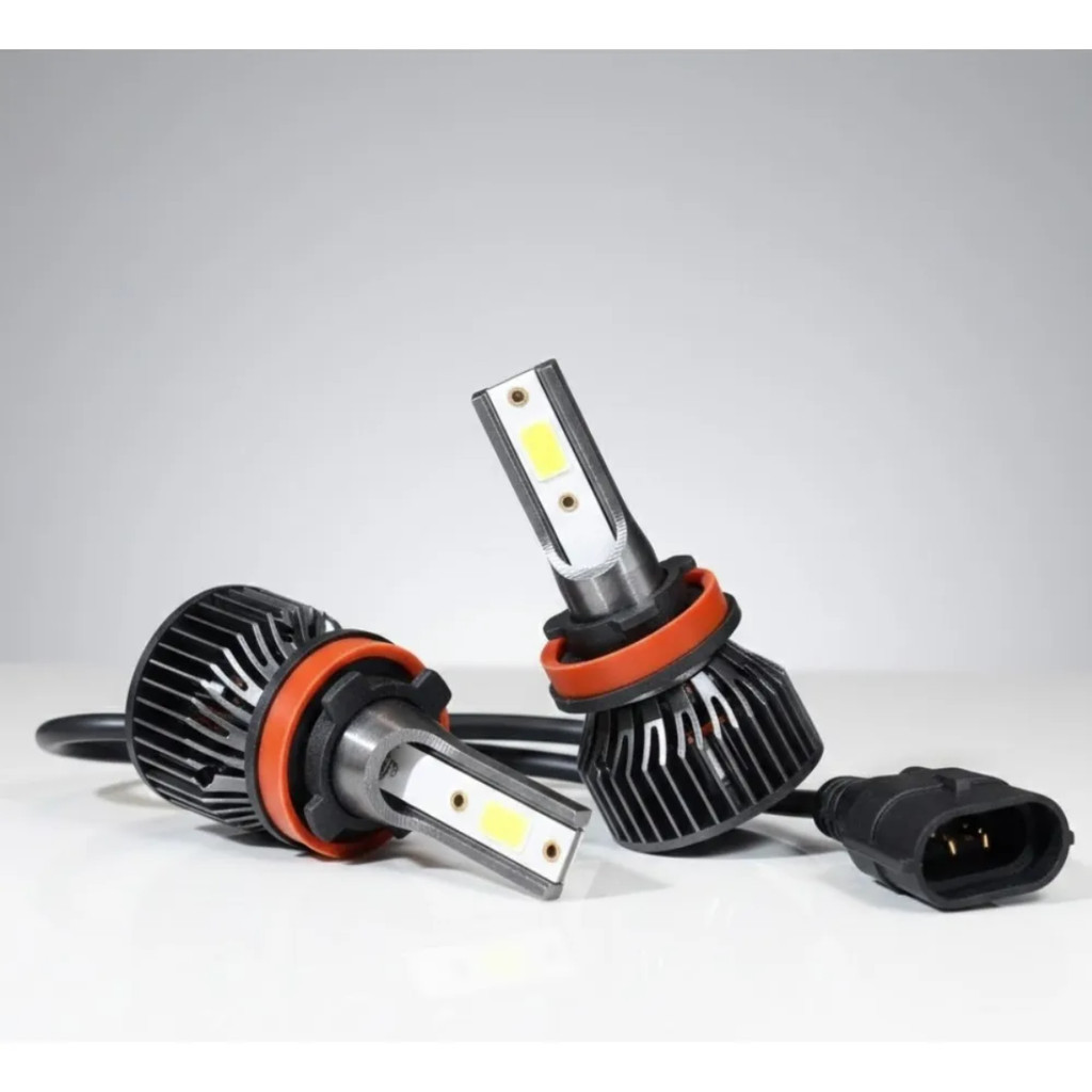 Par Lâmpada Super LED H8 H11 H16 Super Branca 6500K Carro Caminhão 12V 24V Farol de Milha Neblina 7200 Lumens