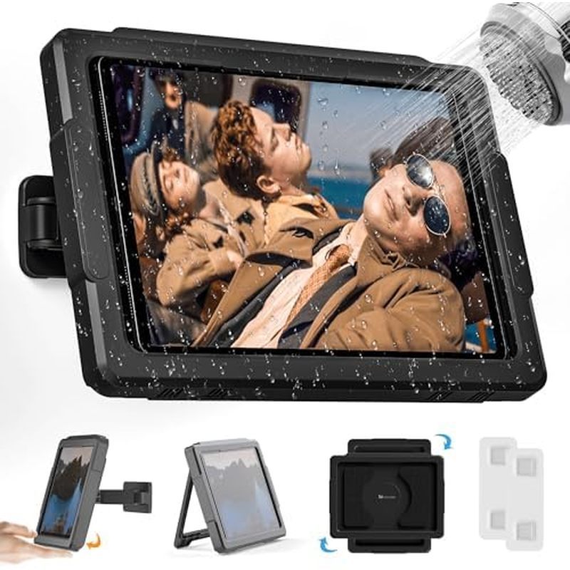 Suporte Para iPad Mistiddle Shower À Prova D'água Com 480 ° Rotação Retrátil Aju