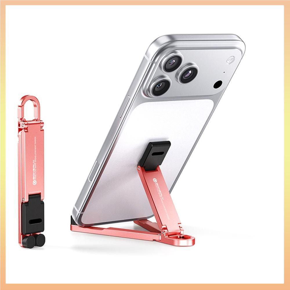 Suporte De Telefone De Mesa Anodizado Portátil 360 Giratório Ajustável Para Viagens De Deslocamento Em Bancada