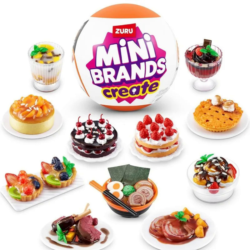 Bola Surpresa Criativa, Brinquedo de Cozinha Gourmet ZURU Mini Brands Create Masterchef, Caixa Surpresa para Meninos NKY
