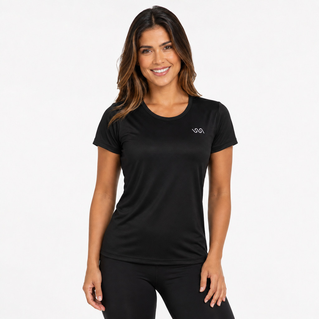 Camiseta Térmica Feminina Dry Fit Proteção UV Roupa de Academia Treino Corrida Secagem Rápida NH FITNESS