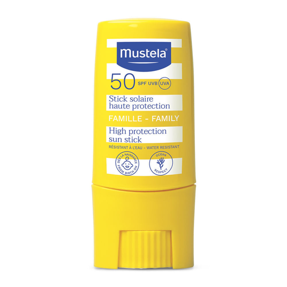 Protetor Solar Stick Mustela FPS 50 Alta Proteção 8g