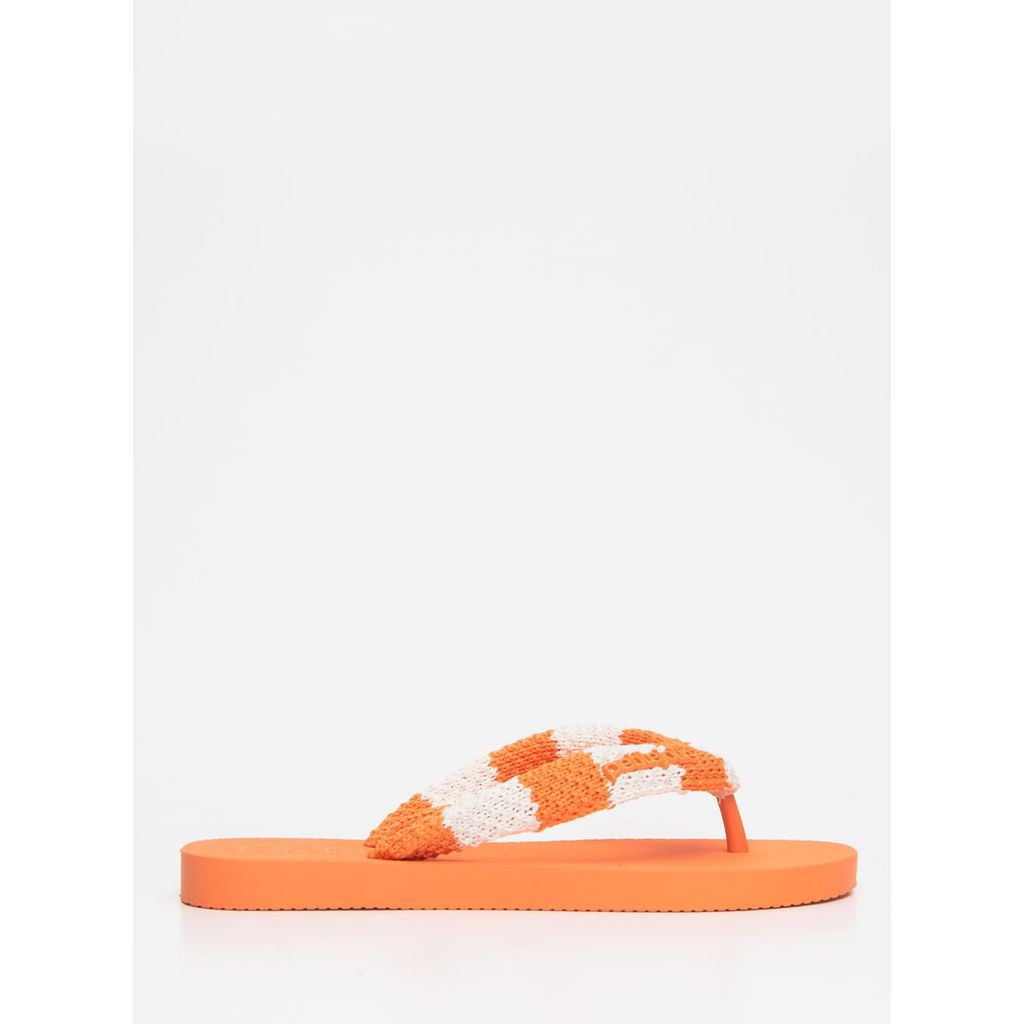 Chinelo Petite Jolie Fresh Crochê Tangerina PJ7766