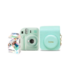 Kit de Câmera Instantânea Fujifilm Instax Mini 12 Herringbone Verde