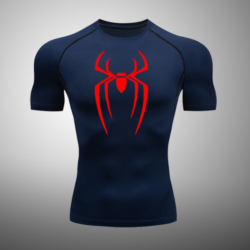 Camiseta Esportiva Masculina De Verão Para Corrida , Compressão , Elástica , Secagem Rápida , Academia , Exercício
