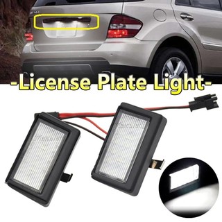 2 Pçs LED Luz Da Placa De Licença Acessórios Do Carro Lâmpadas Identificação Para Mercedes Benz ML-Class W164 GL X164 Sm