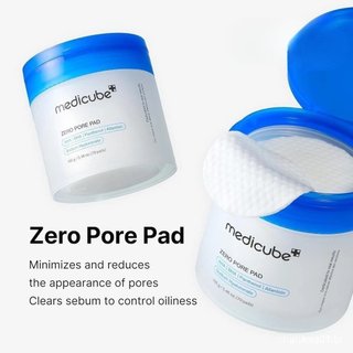 2JMR MEDICUBE Medi Zero Pore Pad Tônico Facial de Dupla Camada para Esfoliação e Cuidado dos Poros TAQM