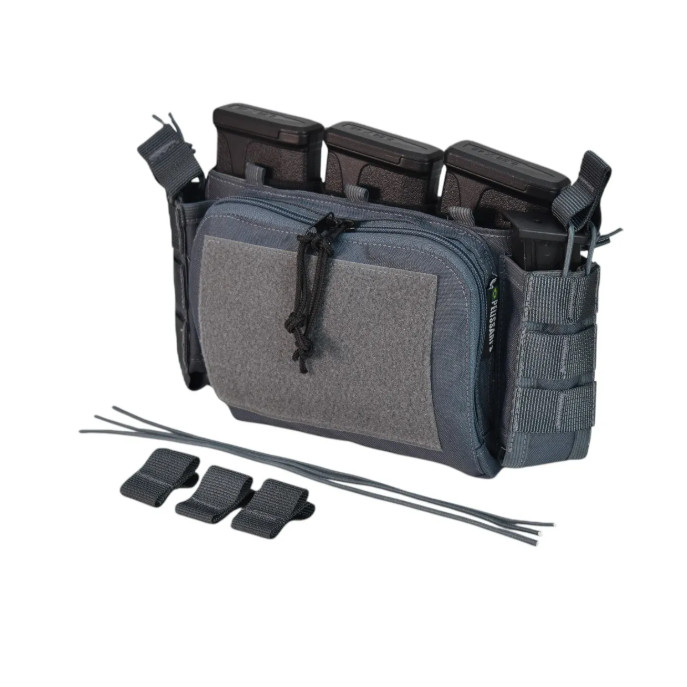 PORTA CAREGADOR FUZIL E PISTOLA + BOLSO MODULAR  PORTA ESPARGIDOR LANTERNA - CINZA BANDEIRANTE