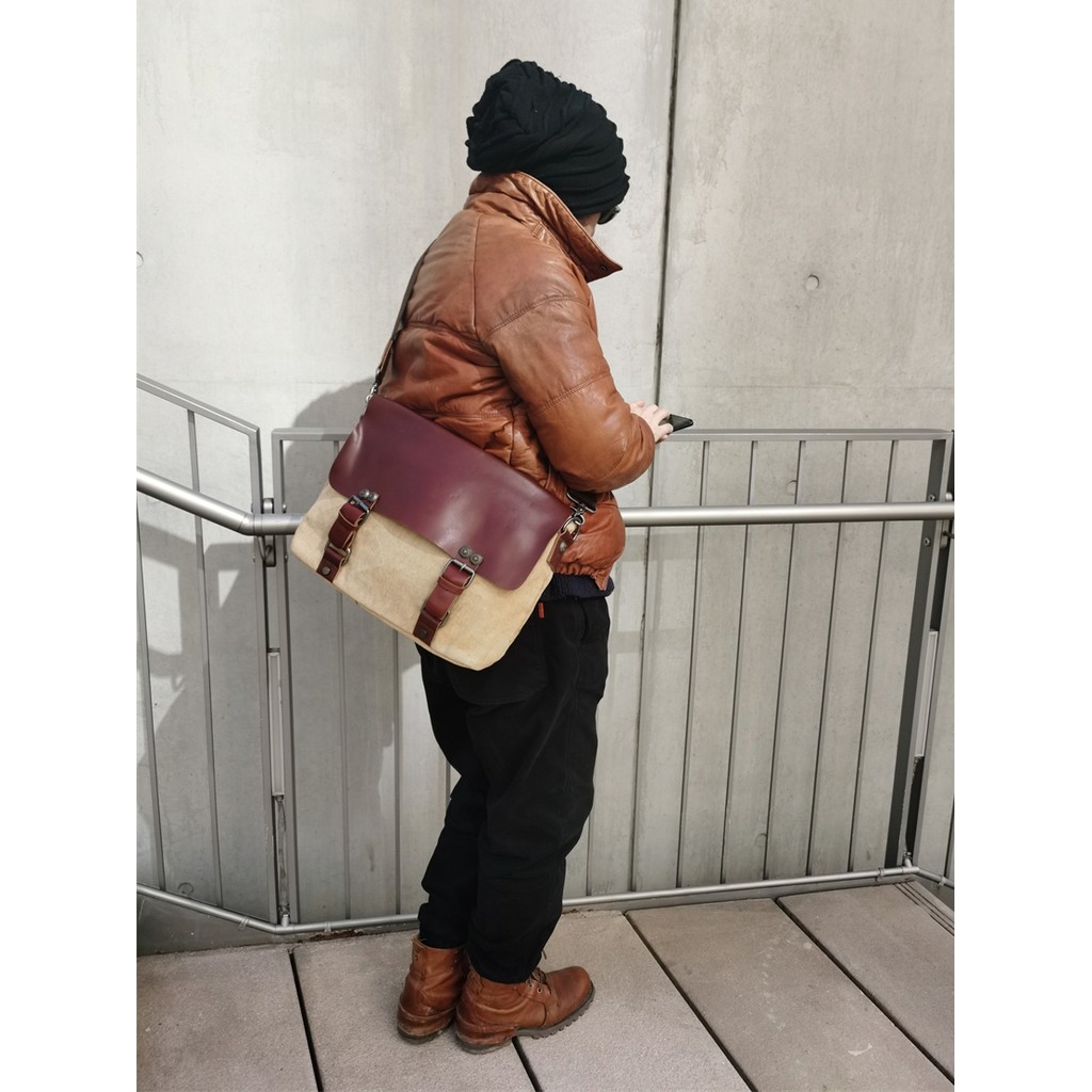 Bolsa de ombro masculina bolsa mensageiro Street Wear Design bolsa de ombro masculina na moda maleta de lona bolsa later