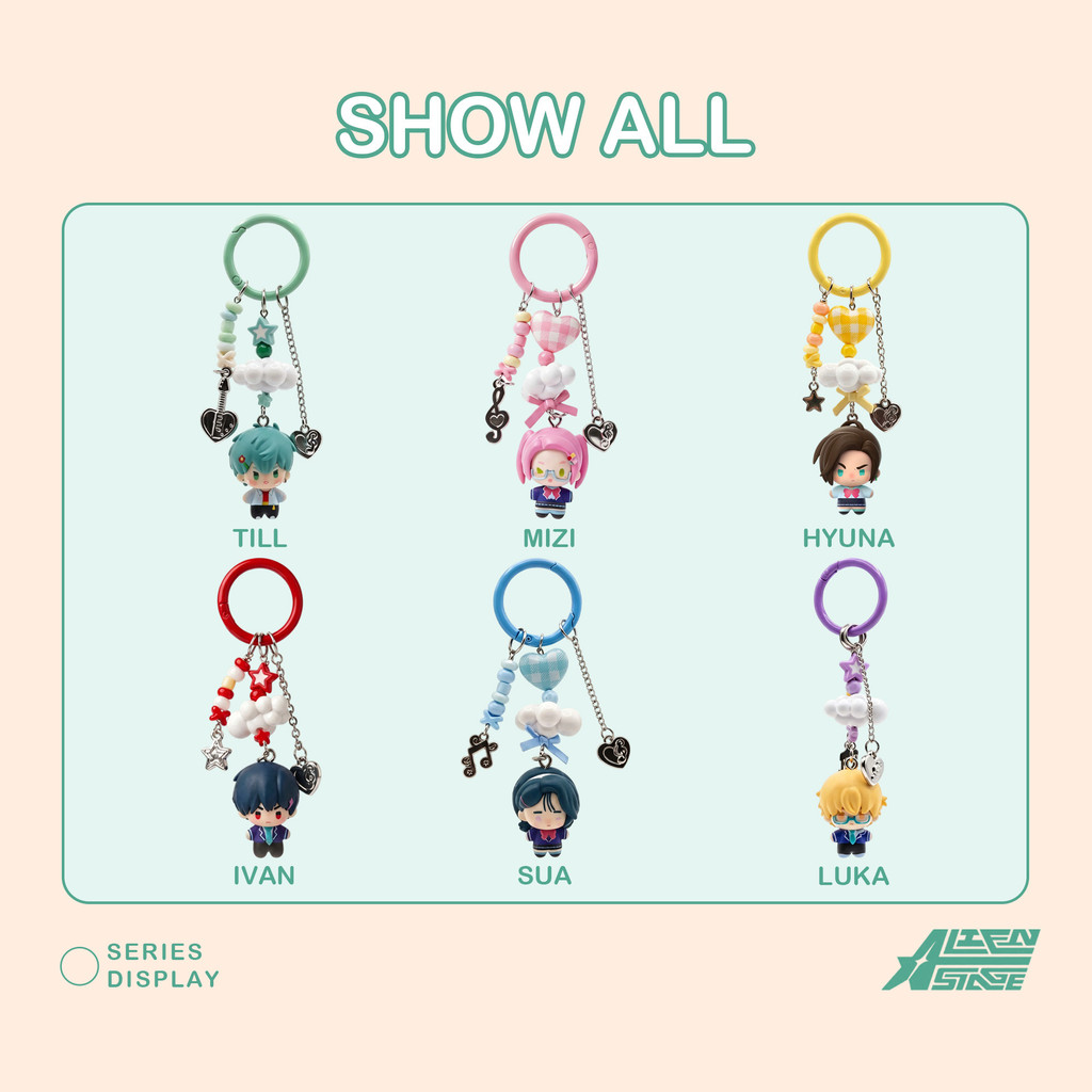 Alien Stage Anakt Arts High School Series Caixa Cega Figura Chaveiro Única ZOMST Bolsa Oficial Charme Merch Presente Par — imagem 2 de 2