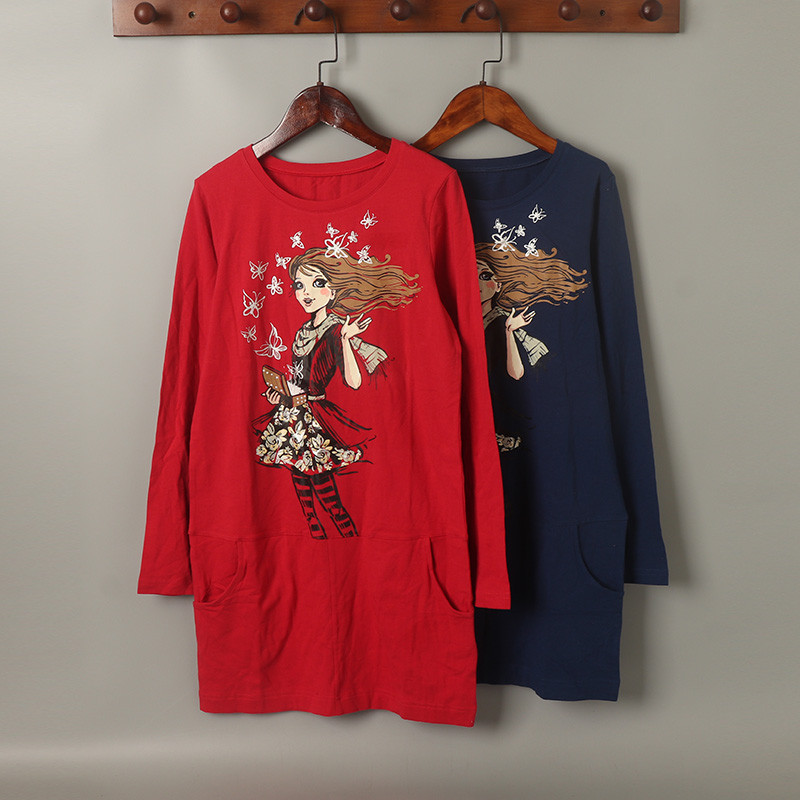 Comércio exterior médio grande crianças meninas primavera outono vestido de manga comprida exterior usar vestido de meni