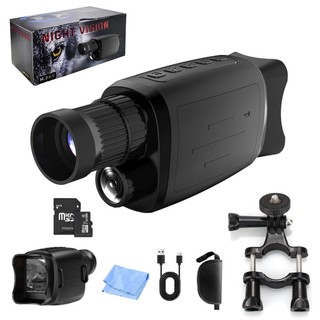 Monóculo visão noturna 1080p zoom 16x tela de 2 polegadas alcance 800 m