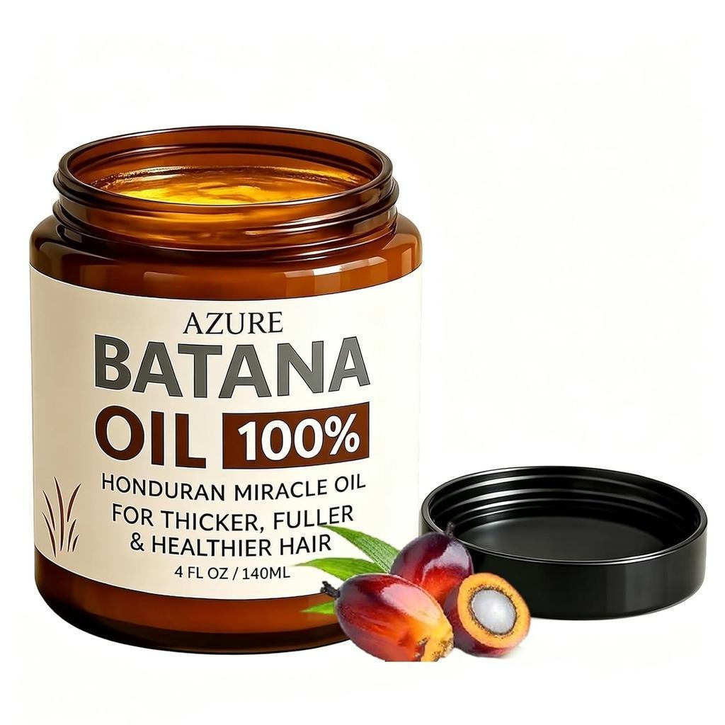 Óleo Capilar Azure Batana - Óleo Mágico Hondurenho, Orgânico, 100% Natural, Óleo Hidratante para Cuidado Capilar DFBH
