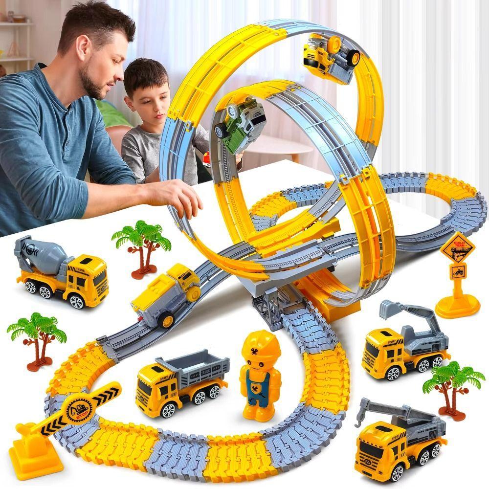 Brinquedo De Pista Elétrica SVEICNA , Brinquedos De Quebra-Cabeça De Carro Elétrico Trem , Anti-Gravidade