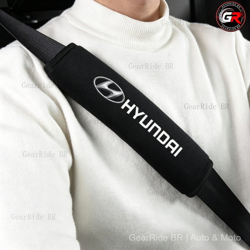 Capa de Almofada para Cinto de Segurança de Carro DTH, 2 Peças, para Hyundai Accent, Tucson, Getz 6PNR 441