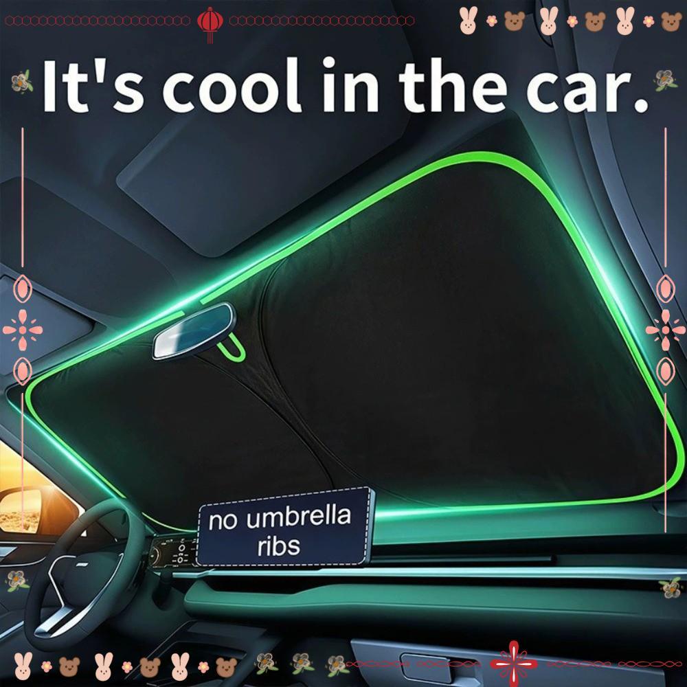 Capa De Proteção Solar Para Carro, Janela Frontal Adequada Pára-Brisa Reflexivo UV , Efeito De Resfriamento