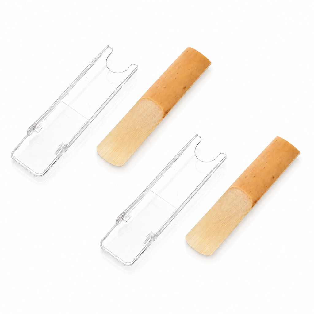 Kit 2 Palhetas para Clarinete 2.0 Cana Natural com Protetores Individuais