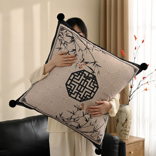 Novo estilo chinês grande travesseiro estilo chinês seda gelo verão sala de estar sofá tapete cabeceira legal respirável