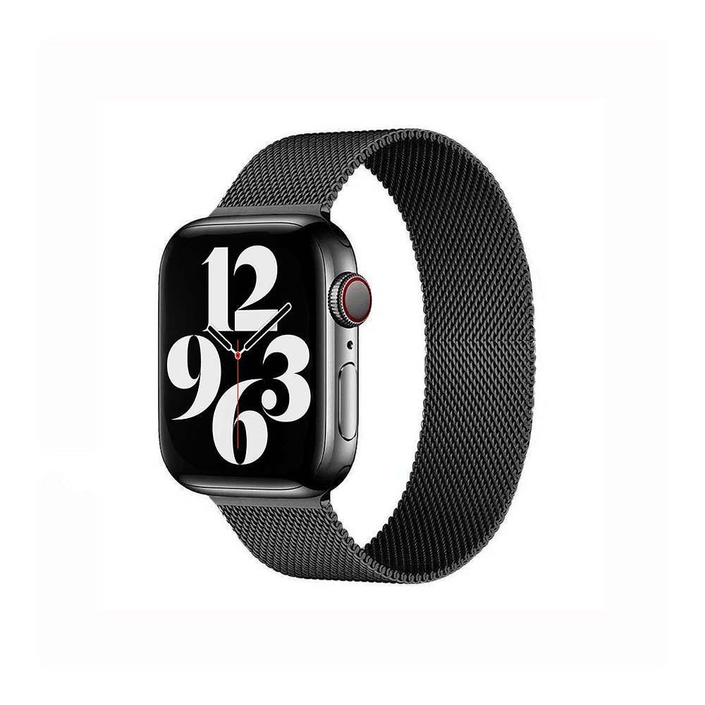 Pulseira de Milanese para Apple Watch 38 / 40 / 41MM Preta - Gshield