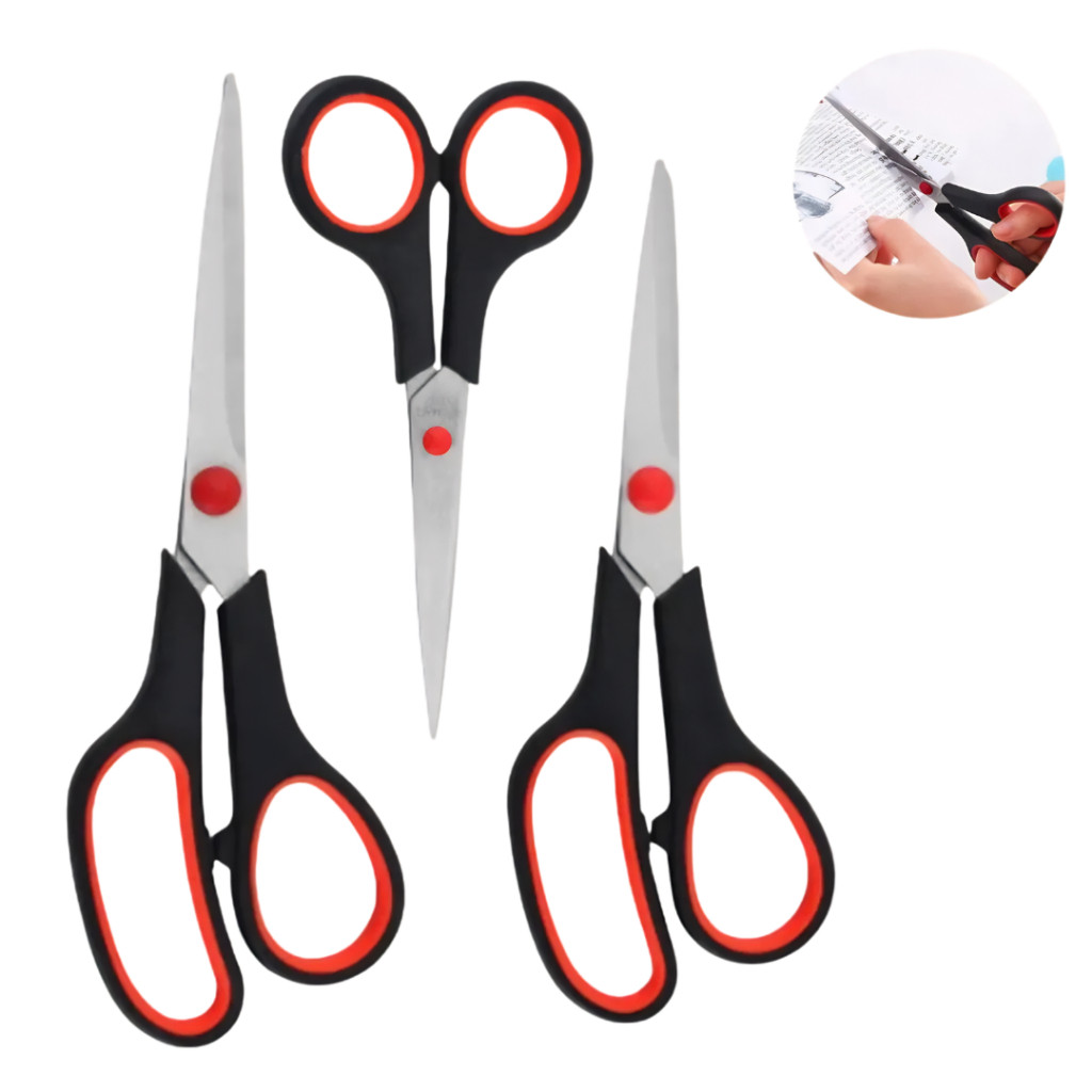 Kit 3 Tesouras Profissionais Multiuso 5.5/7.5/8.5" Luatek Costura Artesanato Domestico · foto 2