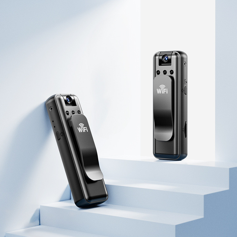 Mini Câmera Portátil HD 1080P , Design De Clipe Traseiro , Visualização Remota WiFi , Gravador De Vídeo