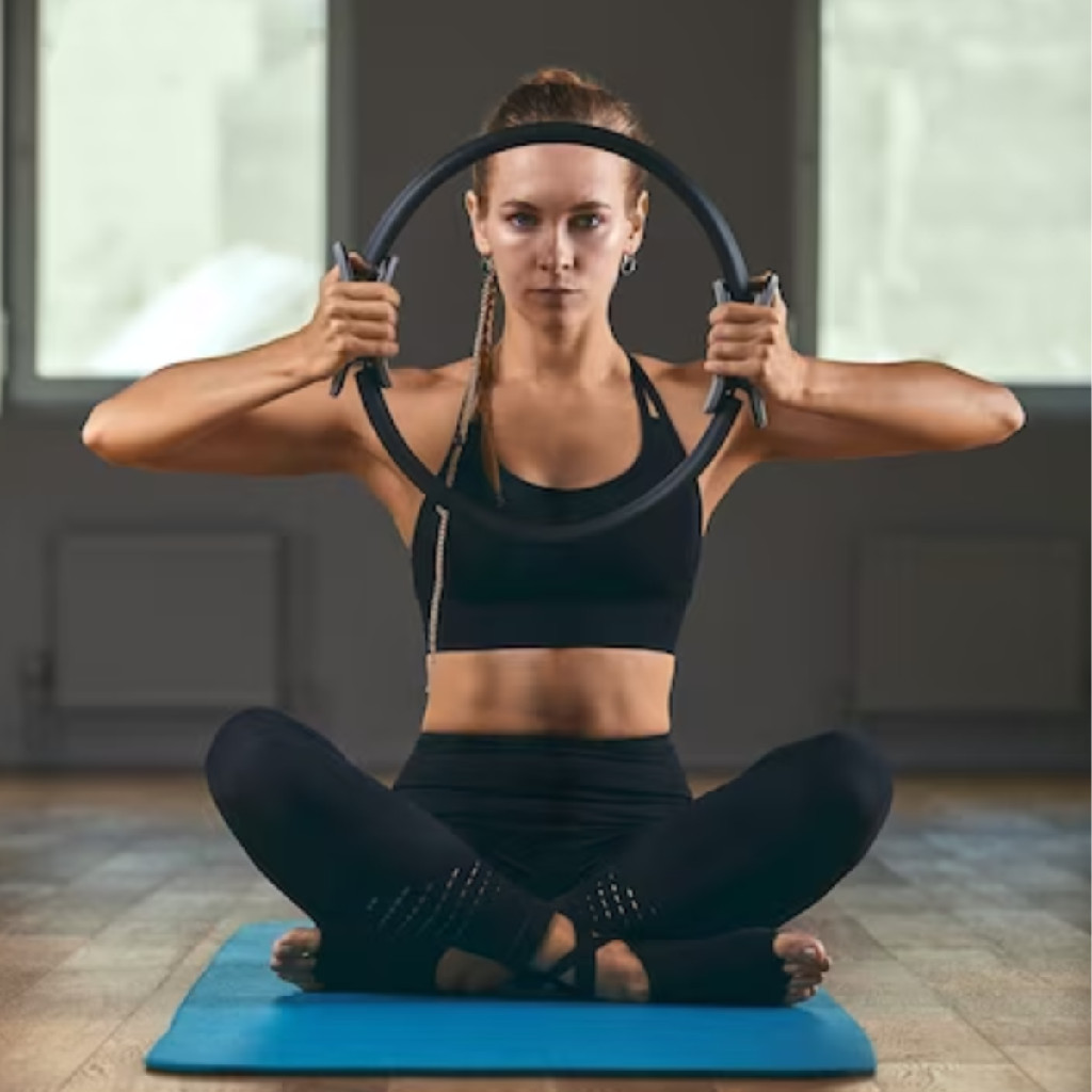 Anel de Pilates Flexível para Yoga, Fitness, Ginástica