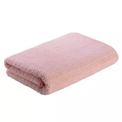 Toalha Mão Essenza 30x50cm Rosa Poliéster Macia Absorvente Banheiro Lavabo Cozinha Decoração Casa Enxoval Presente Suave