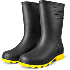 Bota Galocha Unisex Pvc Chuva Motociclista Moto Impermeável Forrado Antiderrapante Resistente
