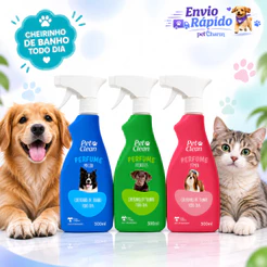 Perfume Para Cachorro Gato Cheiroso Pet Clean 500ml