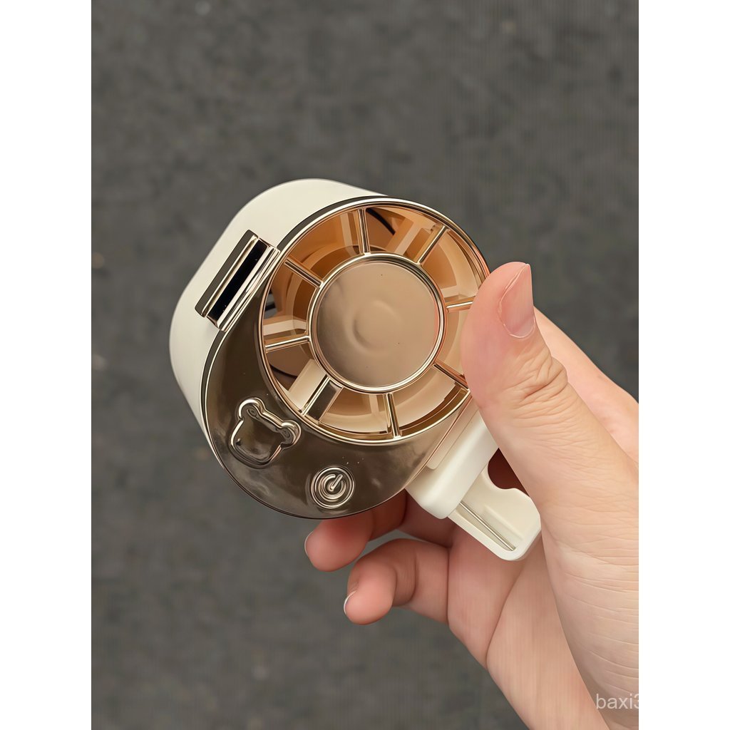 Novo ventilador de cintura portátil para uso externo, com clipe, pequeno, super silencioso, bateria de longa duração, 3 