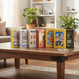 Baralho de Tarot Rider Waite em espanhol e inglês, com significados ocultos, ideal para iniciantes e para jogos de tabul
