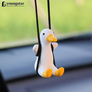 YOUNGSTAR Bonito Acessório Do Carro Balanço Pato Pingente Auto Espelho Retrovisor Ornamentos Presente De Aniversário Dec