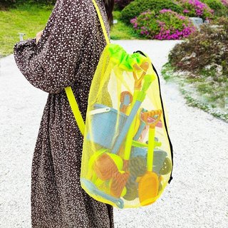 Saco De Praia Para Crianças Brincando Na De Água Malha Areia À Beira-Mar Mochila Pequena Nadar Ao Ar Livre Brinquedo