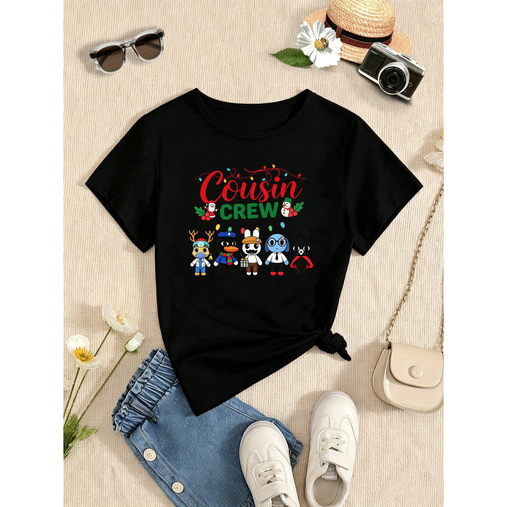 Natal Primo Tripulação Animal Hospital Impresso T Camisa Meninas/Meninos Engraçado Camiseta Kawaii Crianças Roupas