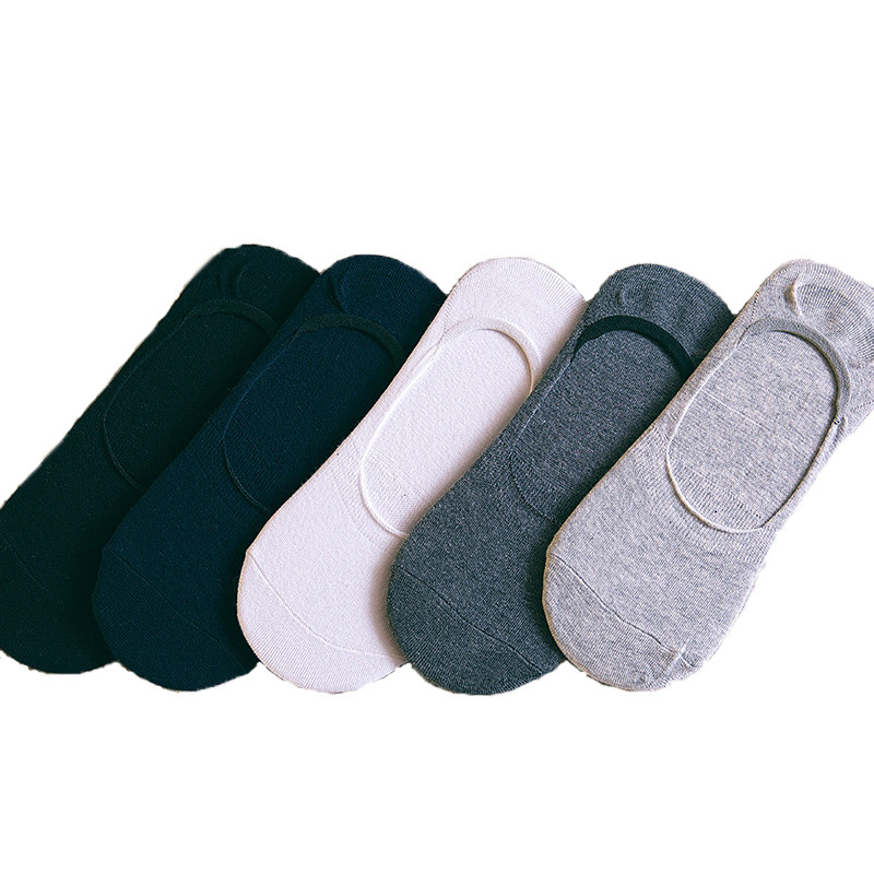 Meias masculinas meias de verão boca rasa meias masculinas na moda puro algodão Silicone antiderrapante meias invisíveis