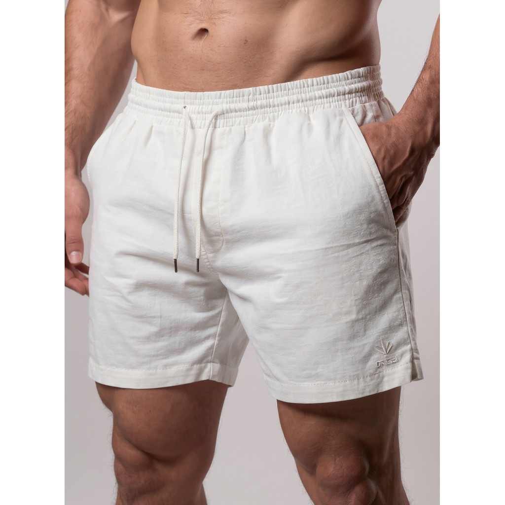 Kit 2 Bermudas Masculinas Linho Elastano Praiana Confortável Verão — Numa