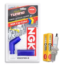 Vela de Ignição + Terminal Fz25 250 / Lander 250 / Teneré 250 / Fazer 250 Ngk