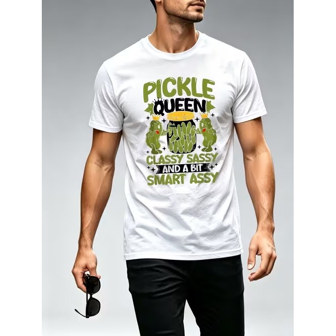Camiseta Manga Curta Estampada Divertida Confortável Moderna Estilosa para Uso Casual Moda Tendência Verão