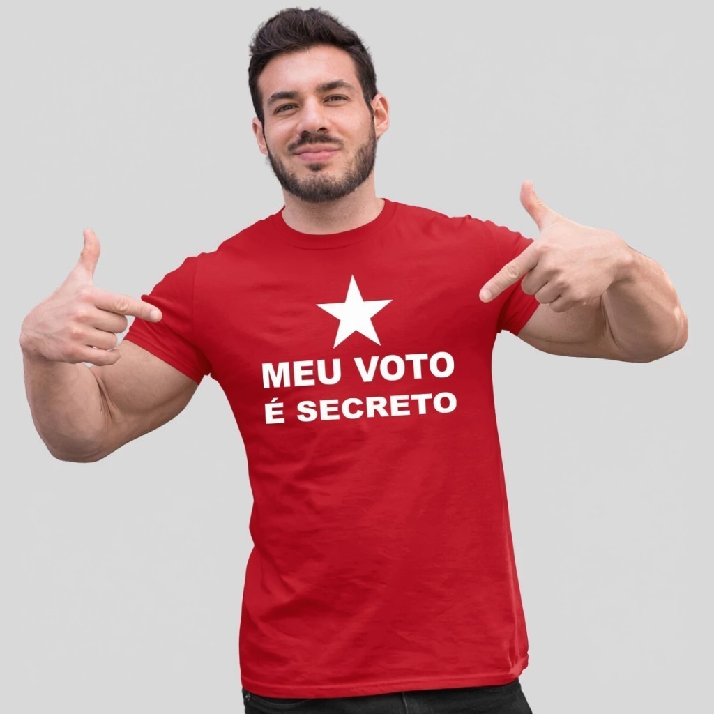 Camiseta Masculina Feminina PT Partido 100% Algodão Camisa Estampada Casual Brasil Confortavel