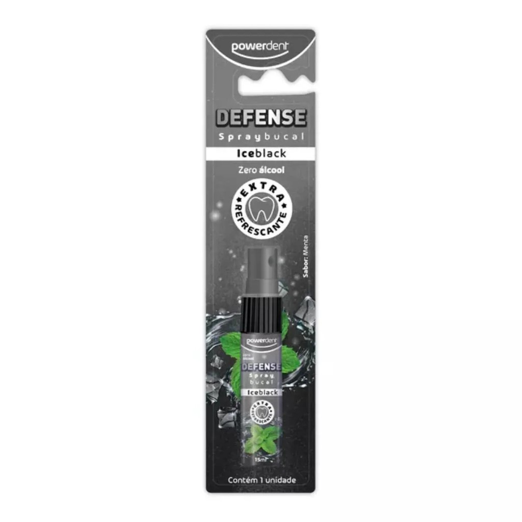 Spray Bucal Powerdent Defense Iceblack 15ml