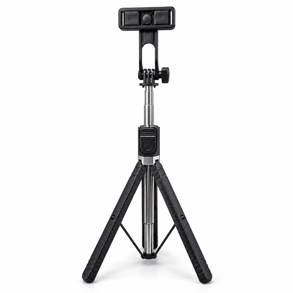 Tripé para Celular Bastão de Selfie 170cm Controle Bluetooth Removível 360° Extensível Dobrável Portátil BD-17