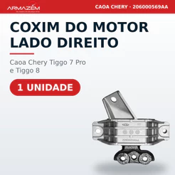 Coxim Motor Direito Caoa Chery Tiggo 7 PRO e 8 2021 2022 2023