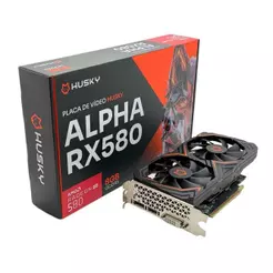 Placa de Vídeo Husky Alpha RX 580 AMD 8GB Gddr5 256-bit