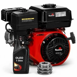 Toyama Motor a Gasolina TE70X-G2 7HP 212cc 4T com Polia 2 Canais 19,05mm e Óleo 20W50 1L