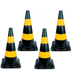 Kit 4 Cones para sinalização 75cm 2 faixas - RM-44 Multimarcas