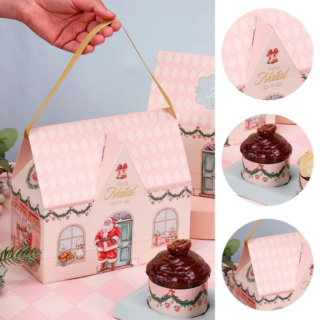 10 CASINHA PARA 2 MINI PANETONES DOCE NATAL 5159 ( JANGO NATAL 2025 )