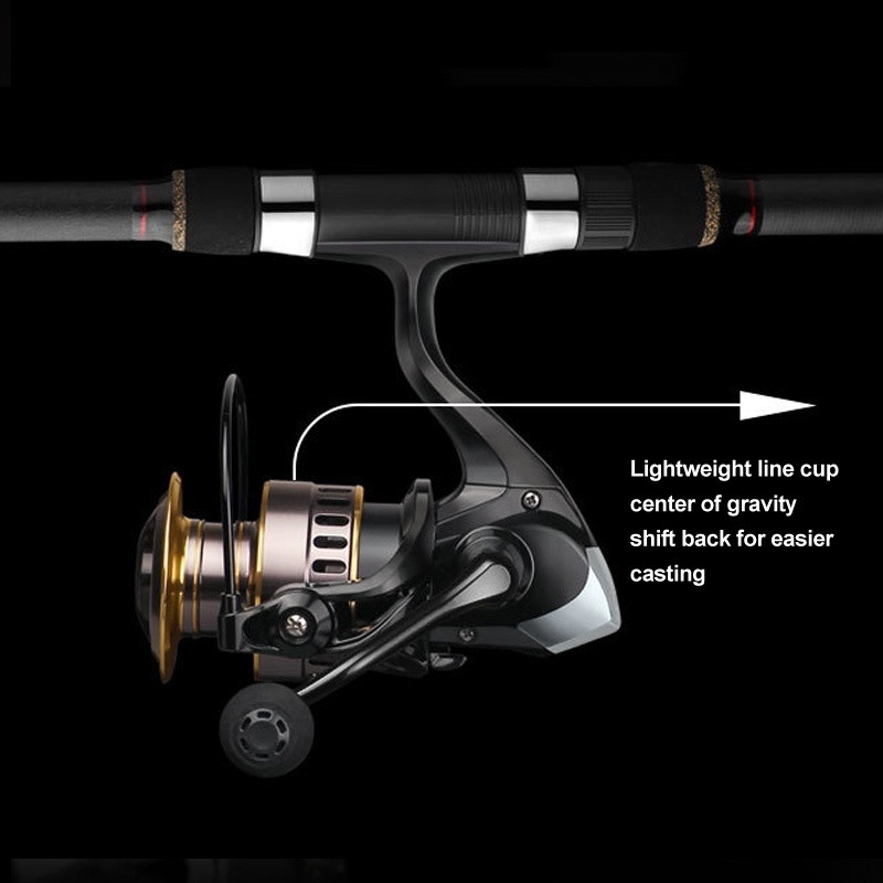 NEW 70kg Linha De Pesca Carretel Com 18 + 1BB 5 ; 2 1 Projeção De Carbono Isca Mão Esquerda Molinete De Pesca De Metal