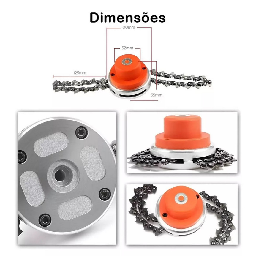 Bobina Trimmer Universal para Roçadeira – Compatível com Diversas Marcas