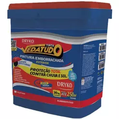 Tinta Emborrachada Platina 20kg VEDATUDO DRYKO